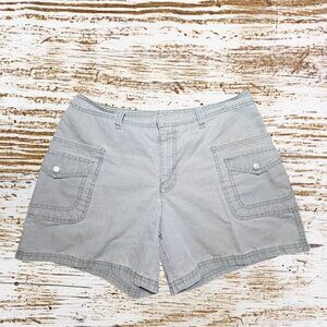 Gloria Vanderbilt Amanda Shorts Size 14 Green Small Imperfection